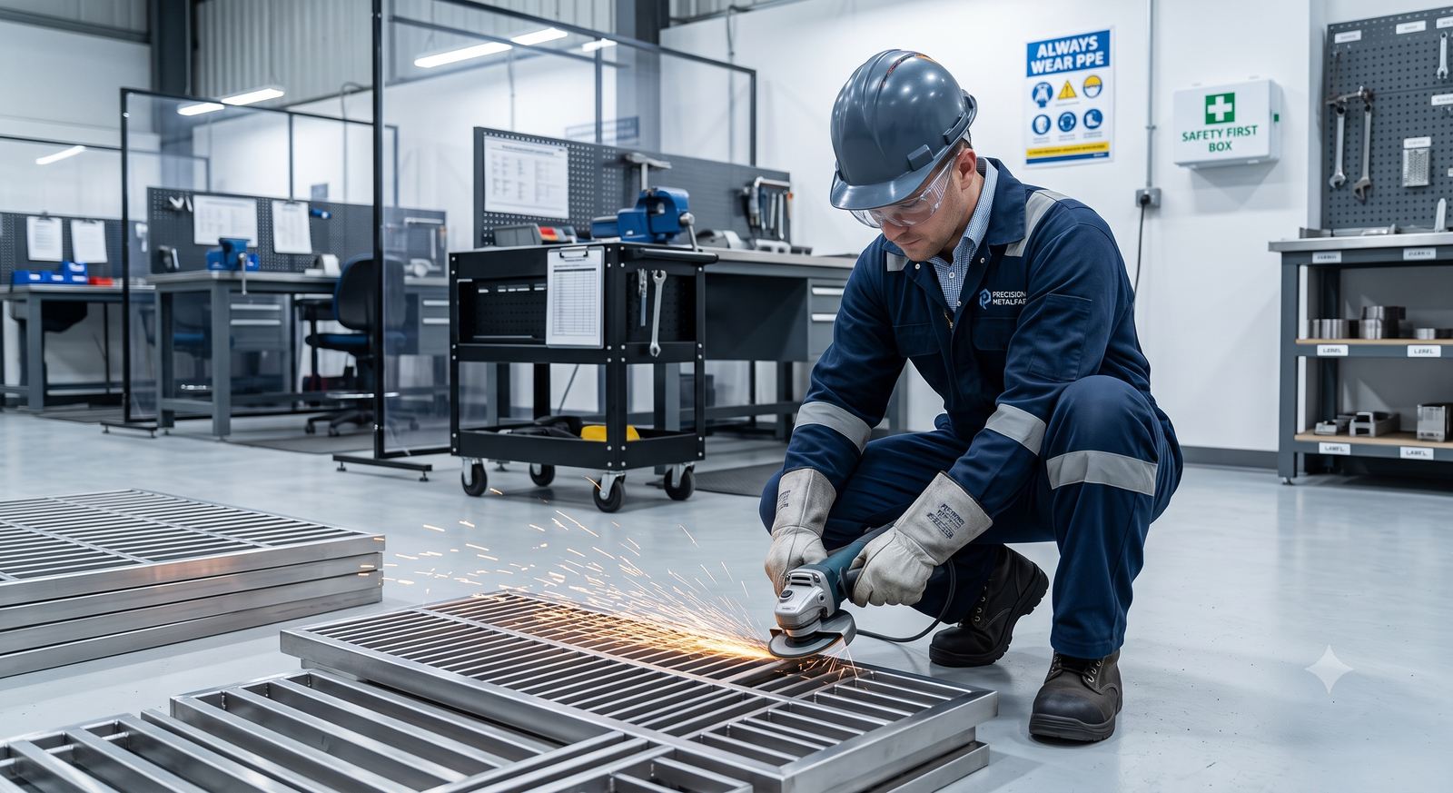 Industrial structural steel fabrication